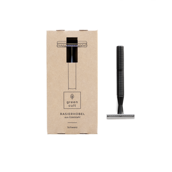 Greencult stainless steel razor (closed comb) - Black